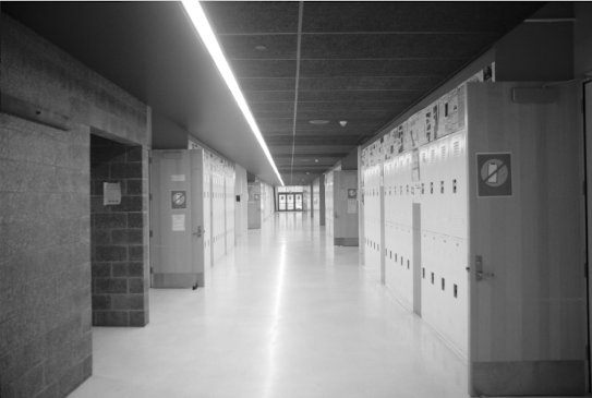 Hale hallways abandoned during lockdown