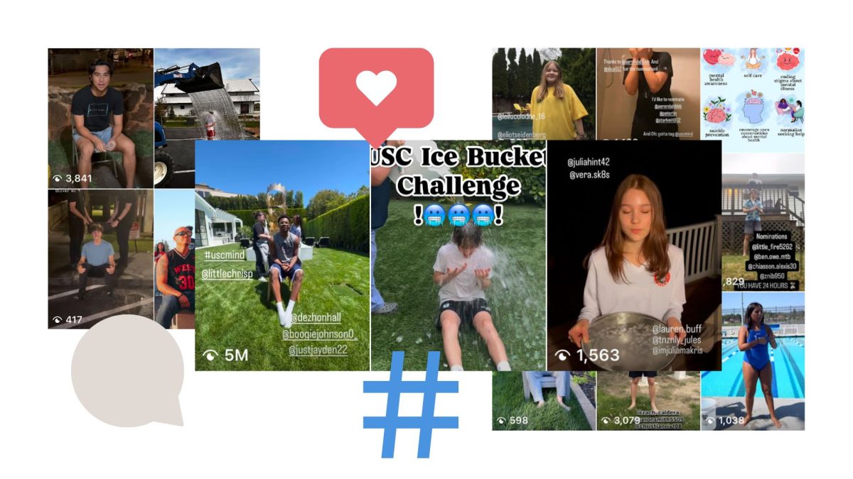 The widespread use of the USC mind hashtag with millions of likes, views, and posts.
